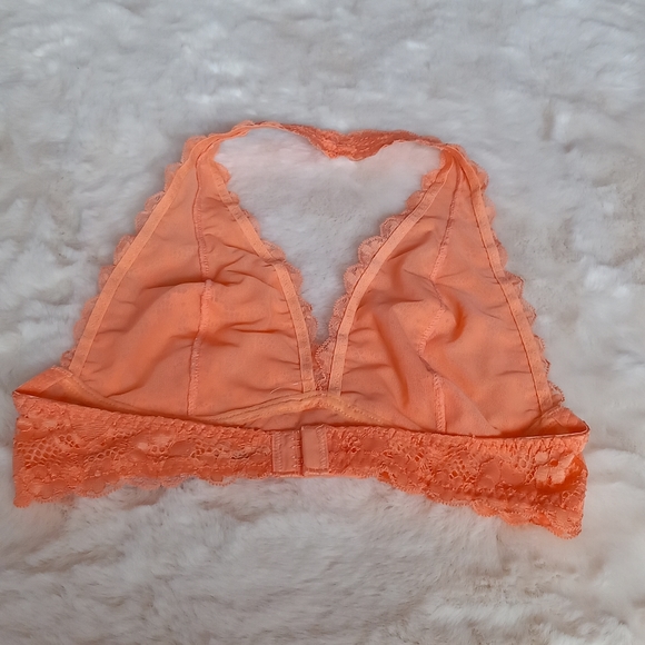 Free people peach halter neck crop top size s size 8 - Picture 2 of 5